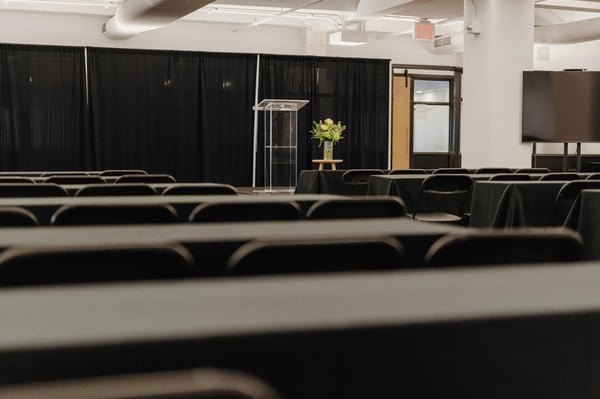 AV and event setup in The Auditorium