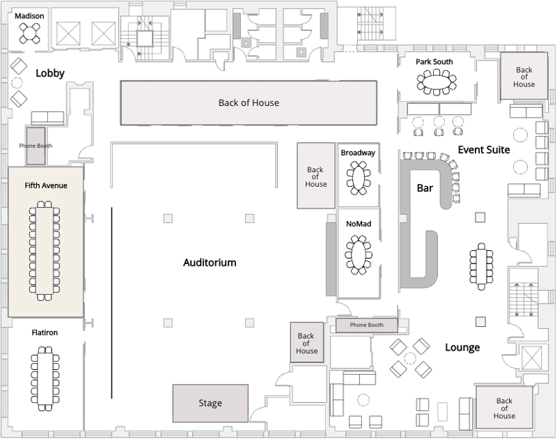 Floor plan for Fifth Ave