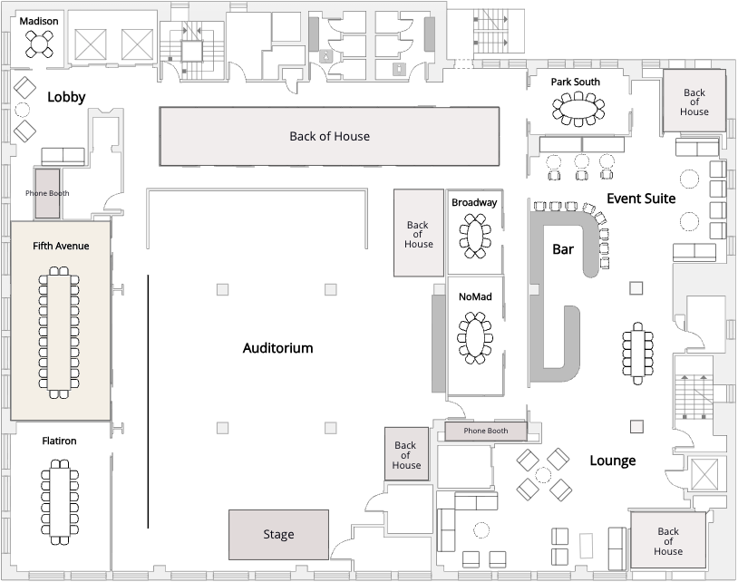 Floor plan for Fifth Ave