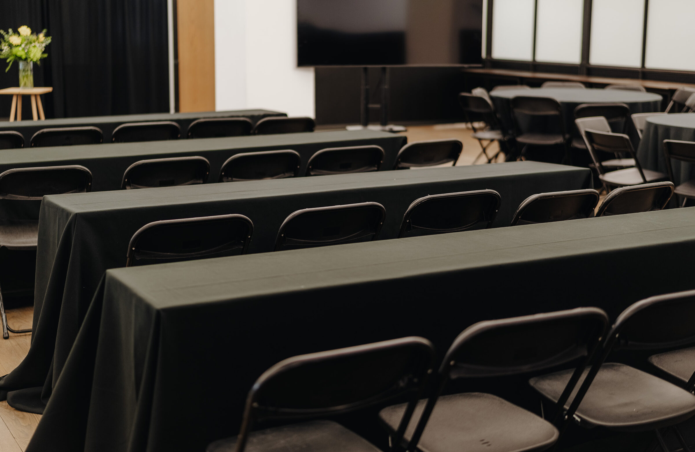 Blender auditorium configured theater-style